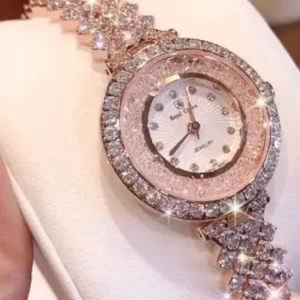 Rose gold luxury watch